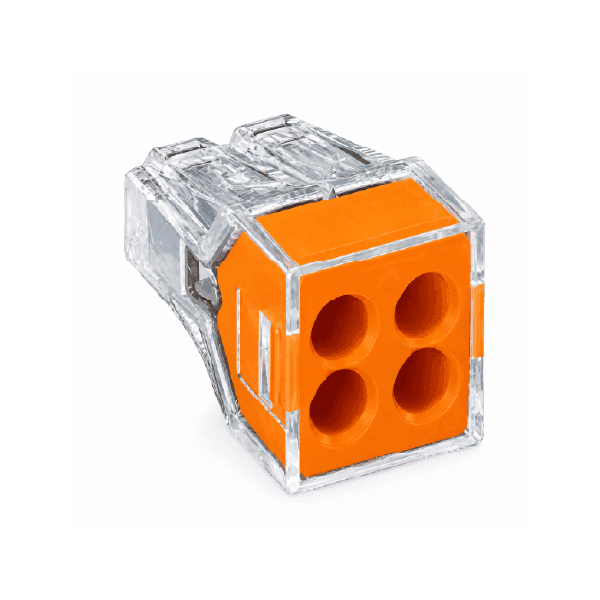 Conector de Empalme 4 vías 24A 12-18 AWG WAGO 773-104