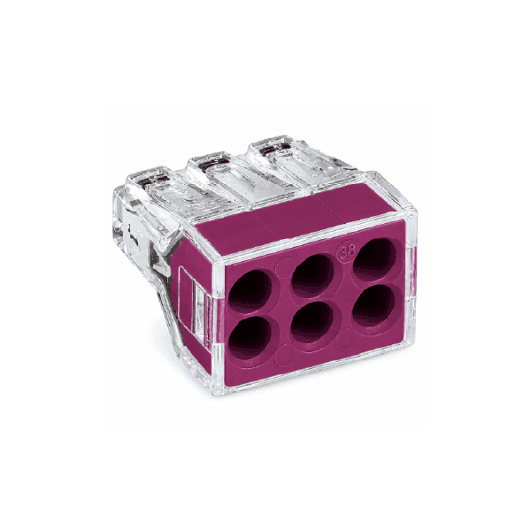 Conector de Empalme 6 vías 24A 12-18 AWG WAGO 773-106