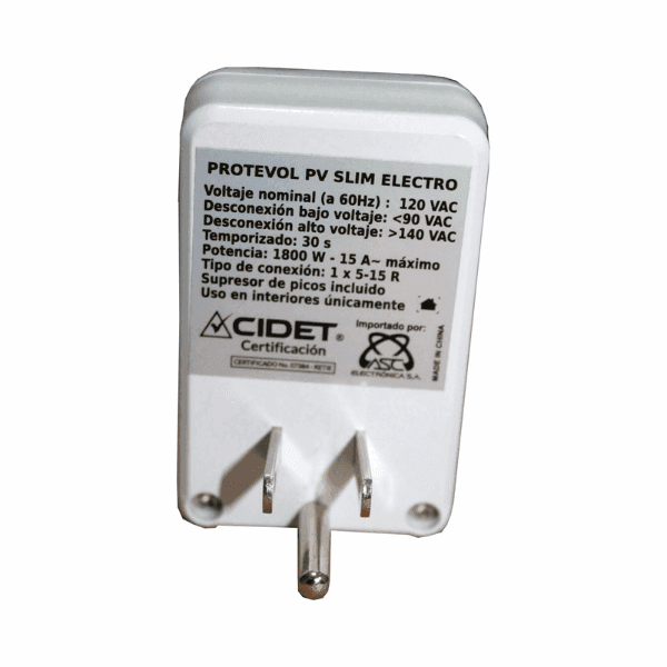 Protector de Voltaje para Electrodomésticos 1800W PRSLIM-REFRI