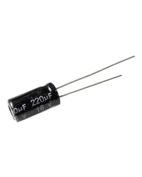 Condensador electrolítico de 220µF/16V 220/16