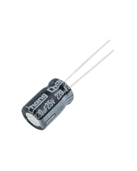 Condensador Electrolítico De 220µF 25V 220/25