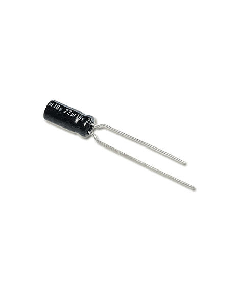 Condensador Electrolítico De 22µF 16V 22/16