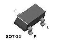 Transistor NPN De Propósito General Encapsulado Plástico SOT-23 De 3 Pines 2N2222SMD