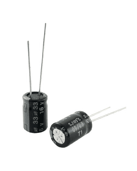 Condensador Electrolítico De 33µF 16V 33/16