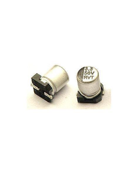 Condensador Electrolítico SMD De 3.3µF 50V 3.3/50MS