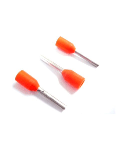 Terminal Tubular Aislada Para Cable Naranja De 8 mm 4601/8