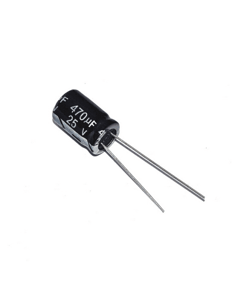 Condensador Electrolítico De 470µF 25V 470/25