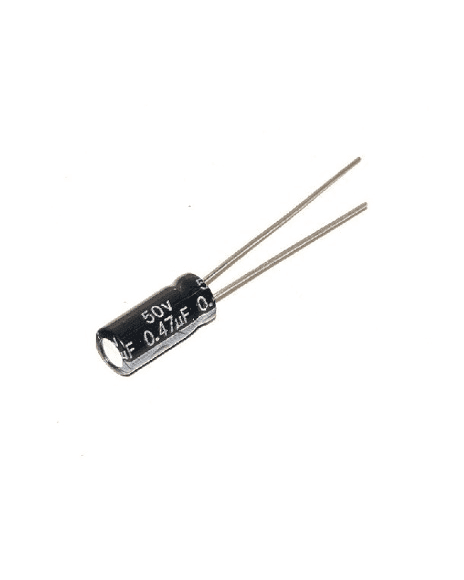 Condensador Electrolítico De 0.47µf a 50V .47/50