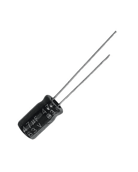 Condensador Electrolítico De 47µF 63V 47/63