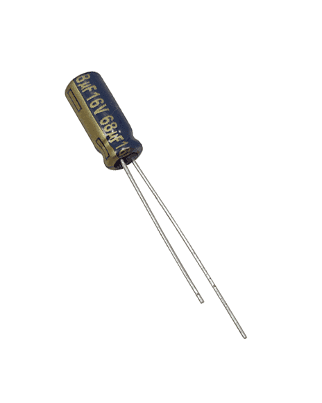 Condensador Electrolítico De 68µF 16V 68/16