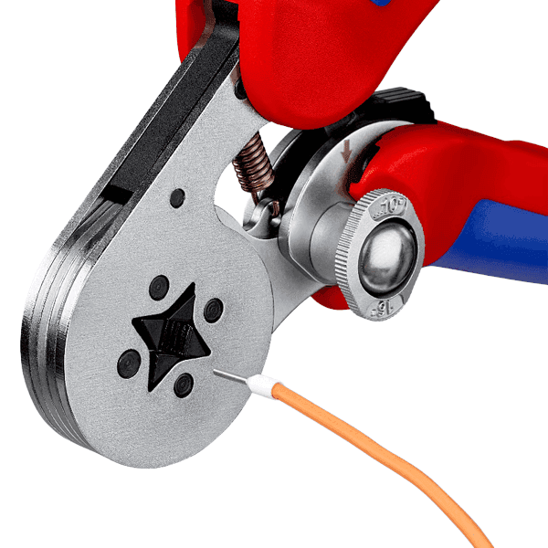 Ponchadora Autoajustable Terminal Hueca KNIPEX 975504SB