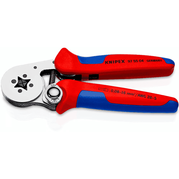 Ponchadora Autoajustable Terminal Hueca KNIPEX 975504SB
