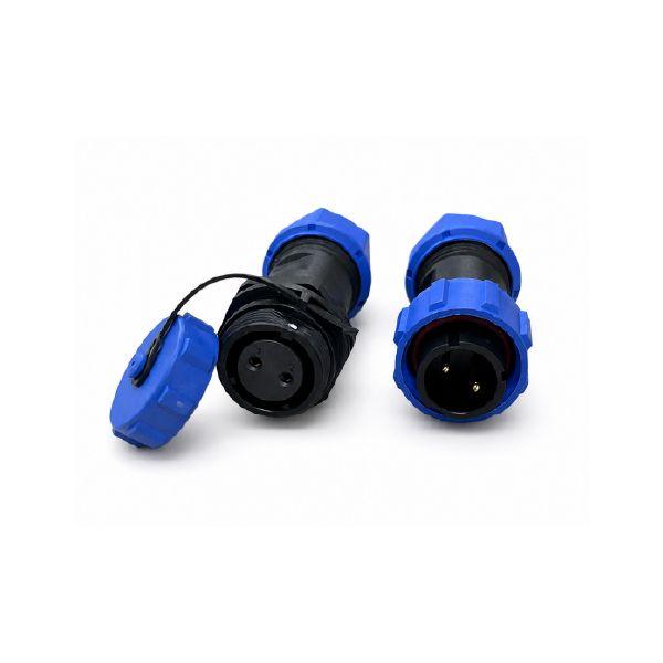 Conector Pareja Aéreo Hembra SP17 2 Pines IP68 CPA17-2HM