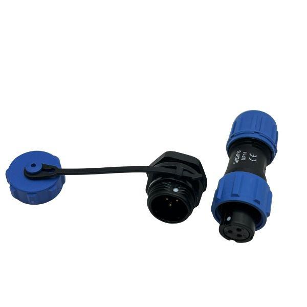 Conector Pareja Chasis Hembra SP11 3 Pines IP68 CP11-3HM