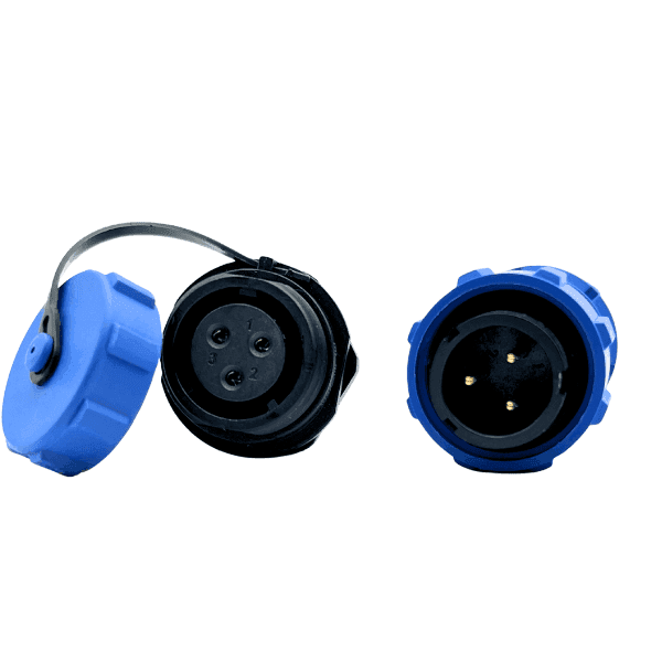 Conector Pareja Chasis Hembra SP17 3 Pines IP68 CP17-3HM