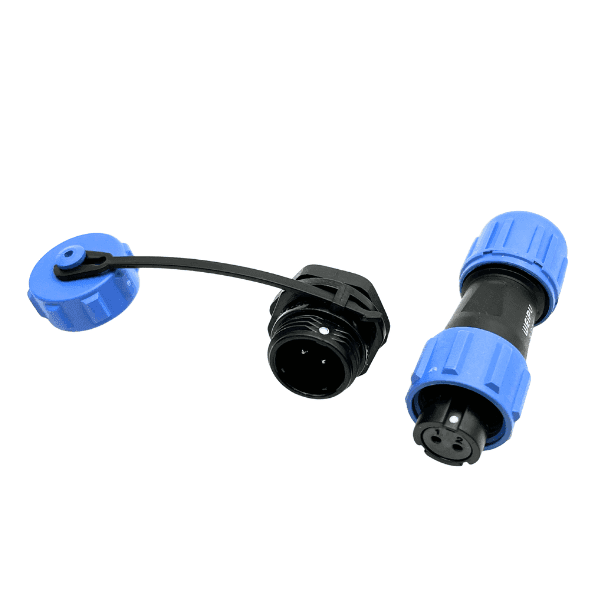Conector Pareja Chasis Macho SP17 2 Pines IP68 CP17-2MH