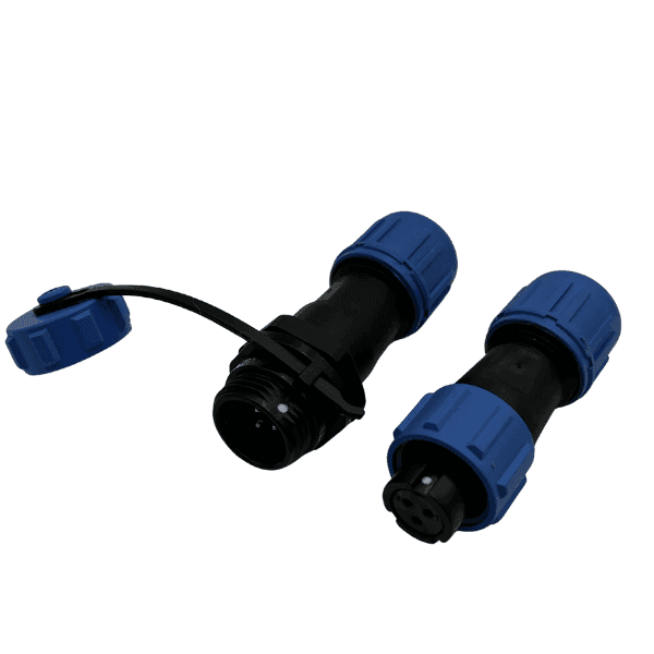 Conector Pareja Aéreo Macho SP11 3 Pines IP68 CPA11-3MH