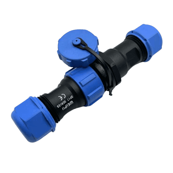 Conector Pareja Aéreo Macho SP17 3 Pines IP68 CPA17-3MH