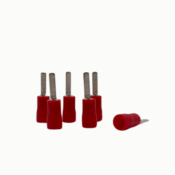 Terminal Tipo Pin Plana Aislada Awg22-16 Rojo DBV1-10