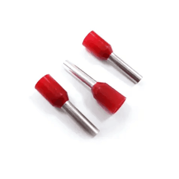 Terminal Ferrule Pin Aislada Rojo 0.8mm² E7508