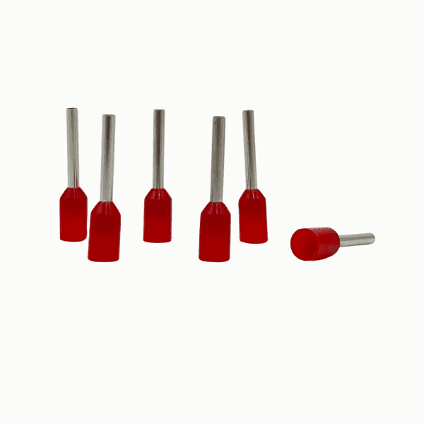 Terminal Ferrule Pin Aislada Rojo 1mm² E7510