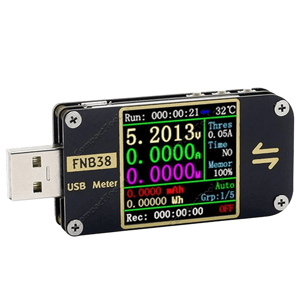 Tester Digital Usb Para Medir Protocolo De Carga Y Voltaje Compatible Con Carga Rápida FNB38