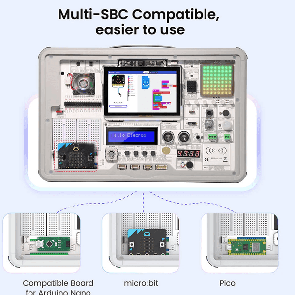 Kit De Inicio Con RaspberryPI5 con Pantalla  KITEDRAS5
