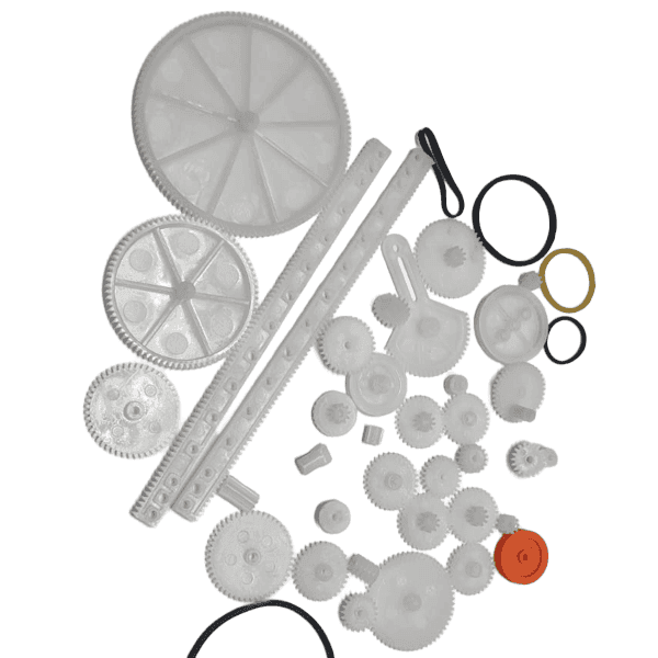 Kit De Engranajes Plásticos Con 34 Tipos Para Proyectos De Movimiento Mecánico KITP34