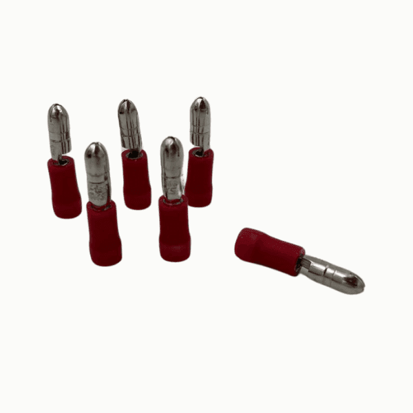 Terminal Bala Macho Aislada Awg22-16 Rojo Mpd1-156 MPD1-156