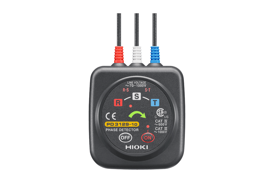 Probador de Rotación de Fase con Pinzas sin Contacto Hioki PD3129-10