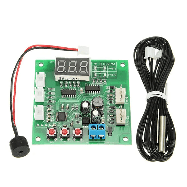 Controlador Pwm Para Ventilador De 4 Hilos Con Visualización De Temperatura Y Velocidad PWMTEMP