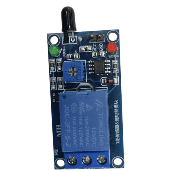 Sensor De Llama Con Detector Infrarrojo Y Módulo De Relé Para Alarmas O Seguridad RLFLAMA