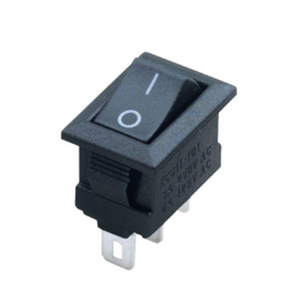 Suiche balancín pequeño negro 3 pines KCD11-101 CE 6A 125Vac SB3PN