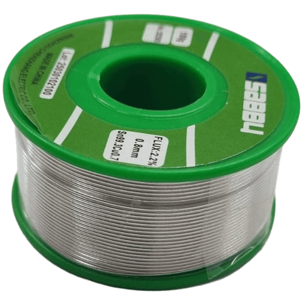 Soldadura Libre de plomo 0.8mm czelec x 100g con flux sn99.3cu0.7 SFC100LP