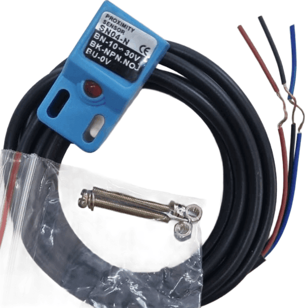 Sensor Inductivo NPN SN04 N Para Detección De Proximidad Con Salida Normalmente Abierta SN04-N