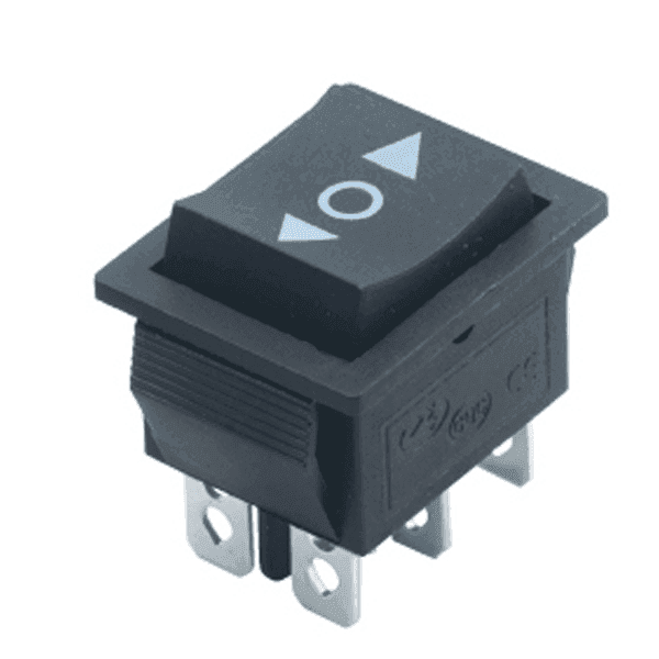Suiche Balancin reversible doble 6 pines 3 posiciones 20A 125Vac SWREV6