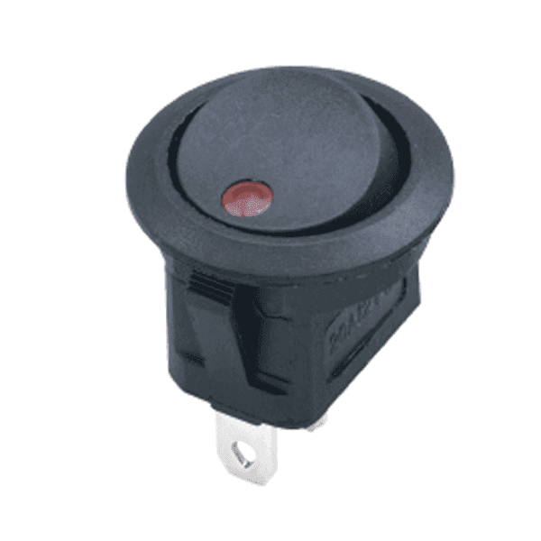 Suiche balancin redondo indicador Led 3 Pines 10A 125Vac  SW357P