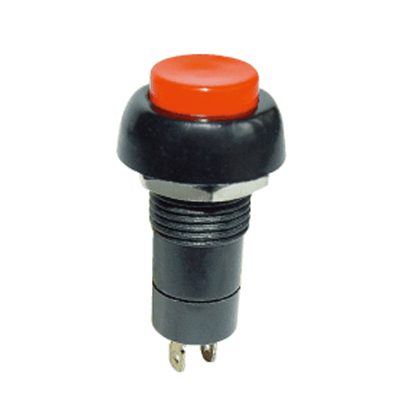 Suiche Pulsador redondo 10mm 2 pines 2A 125Vac SW641