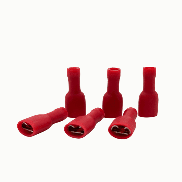 Terminal Faston Hembra Aislada Completa Awg22-16 Roja Fdfd1-250 TAFCR