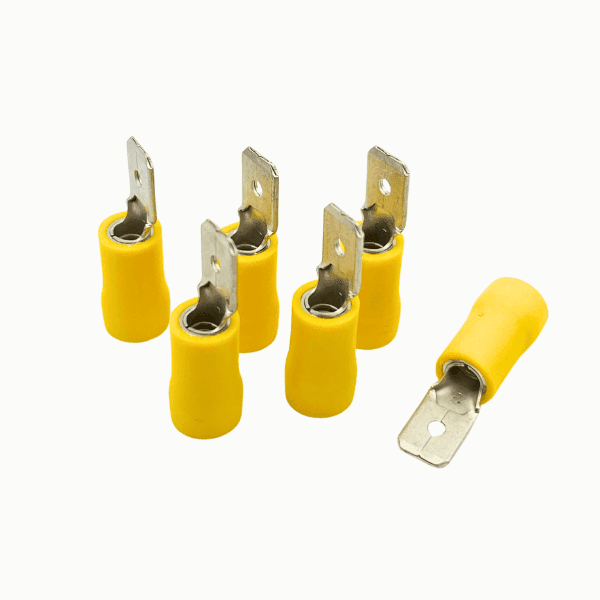 Terminal Faston Macho Aislada Awg12-10 Amarilla Mdd5-250 TFMA