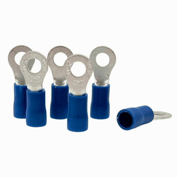 Terminal Aislada Ojo 4mm Awg 14-16 Azul TRV2-4L