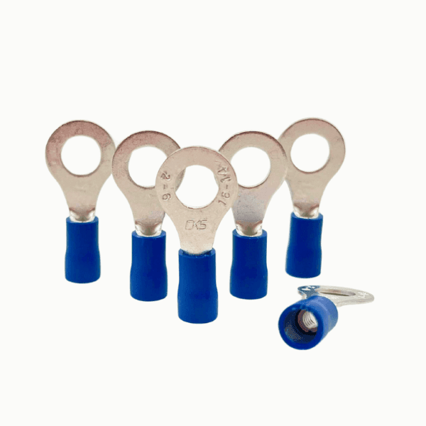 Terminal Aislada Ojo 6mm Awg 16-14 Azul TRV2-6