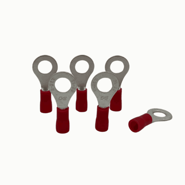 Terminal Aislada Ojo 6mm Awg 16-22 Rojo TRV1-6