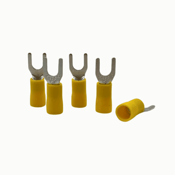 Terminal En U Diametro 5mm Aislada Awg12-10 Amarilla TSV5-5