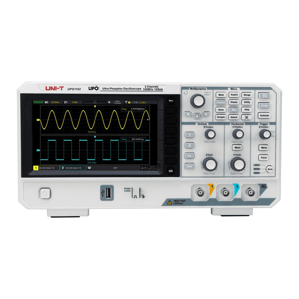 Osciloscopio digital 100 MHz 2CH 1GSa/s 56Mpts Uni-Trend UPO1102