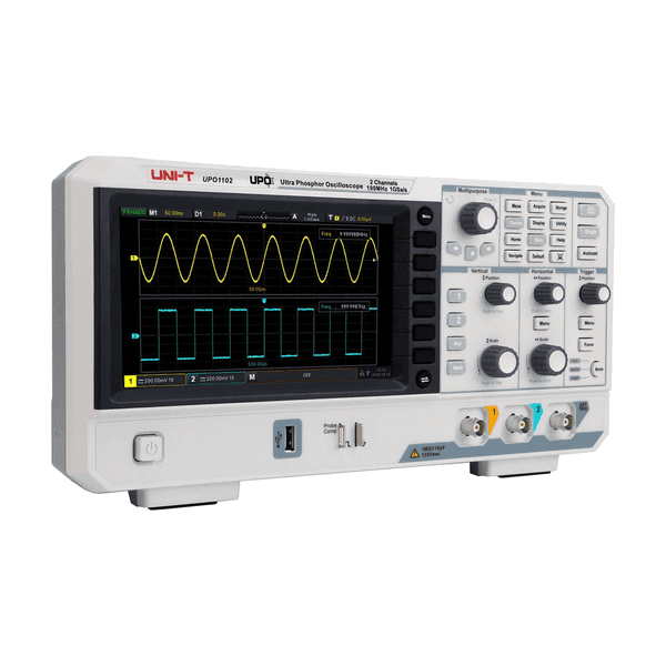 Osciloscopio digital 100 MHz 2CH 1GSa/s 56Mpts Uni-Trend UPO1102