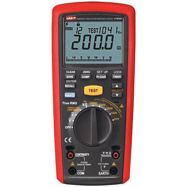 Medidor de Resistencia de Aislamiento Uni-Trend UT505B