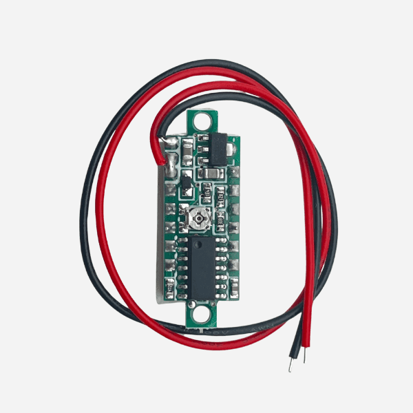 Voltímetro Digital Azul De 0.28 Pulgadas Para Rango De Entrada De 2.5V A 30V VD30VDC