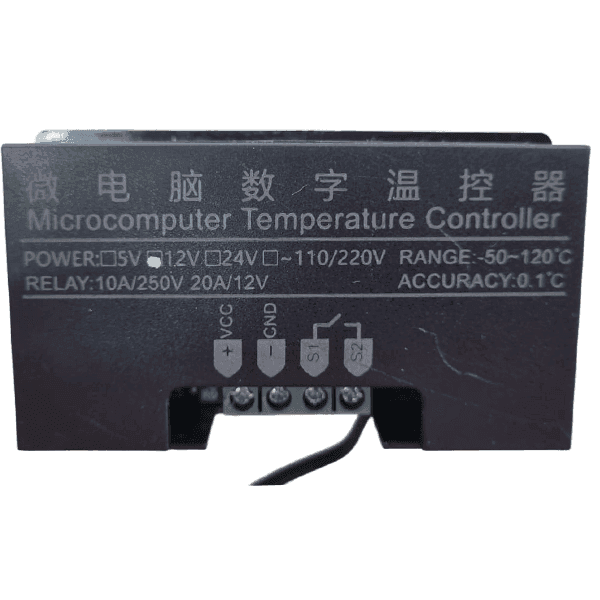 Controlador Digital De Temperatura W3230 A 12V Para Aplicaciones Con Pantalla Led W3230