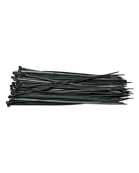 Amarradera Plástica Negra De 20cm A20N